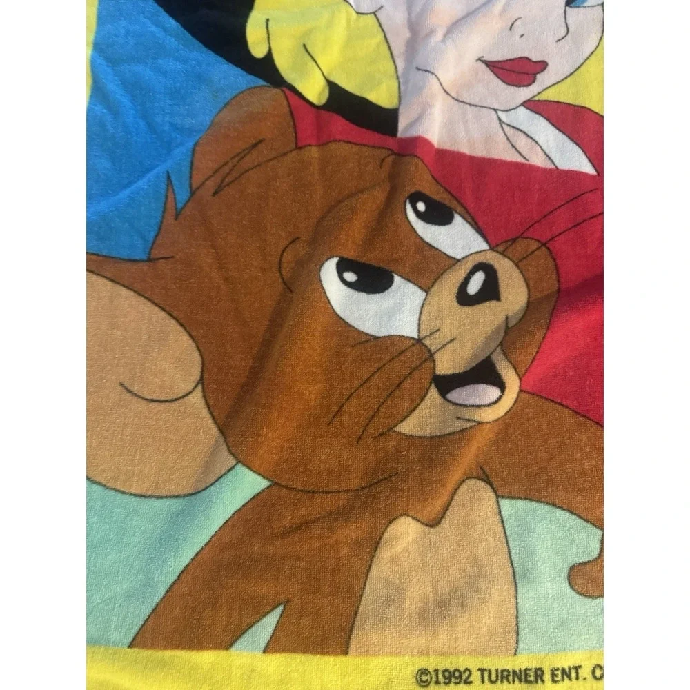 Vintage Tom And Jerry The Movie Promo Beach Pool Towel 1992 Robyn Starling 90s